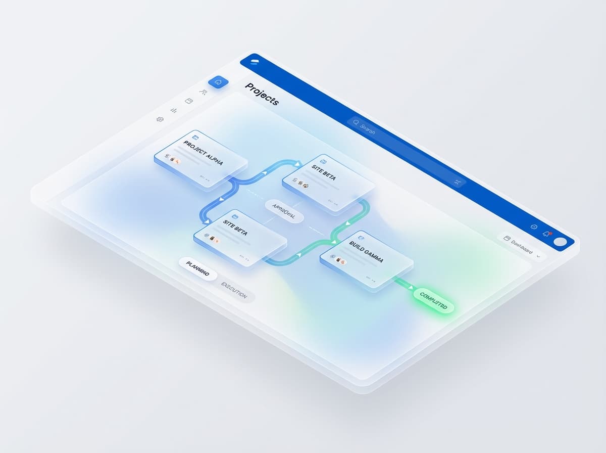 Clean dashboard interface